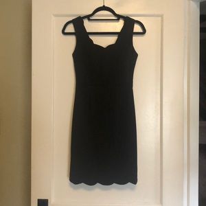 adorable fitted mini black dress